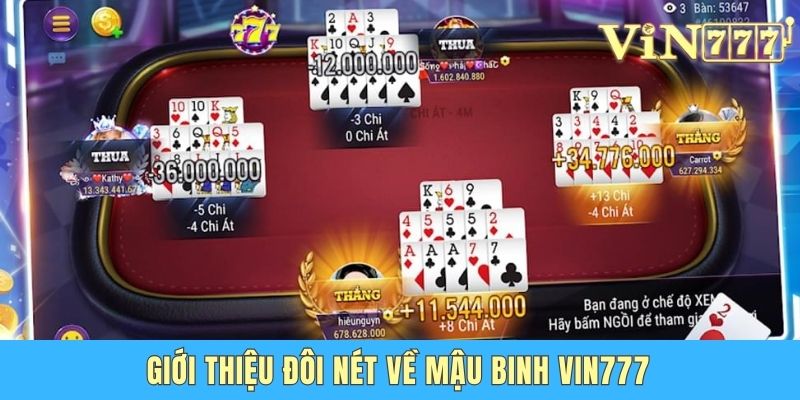 Mậu Binh Vin777 - Cách Đơn Giản Dành Cho Người Mới Giới thiệu đôi nét về Mậu Binh Vin777